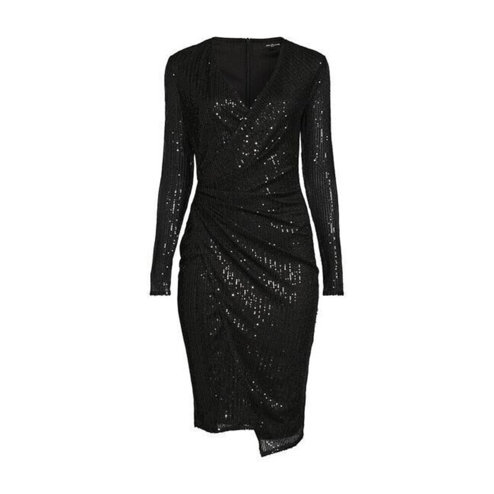 Area Stars Asymmetrical‎ Sequin Dress Black Women's Womens Size Small